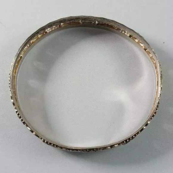 Vintage 925 Sterling Red and Green Enamel Unique 8” Bracelet. See Photos - Picture 4 of 5